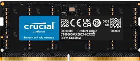 Pamięć RAM Crucial DDR5 8GB 4800MHz CL40 SODIMM (CT8G48C40S5)