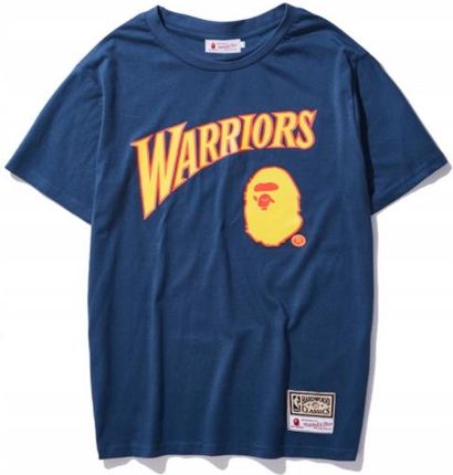 T-shirt koszulka Bape 93 Golden Warriors blue L Ceny i opinie