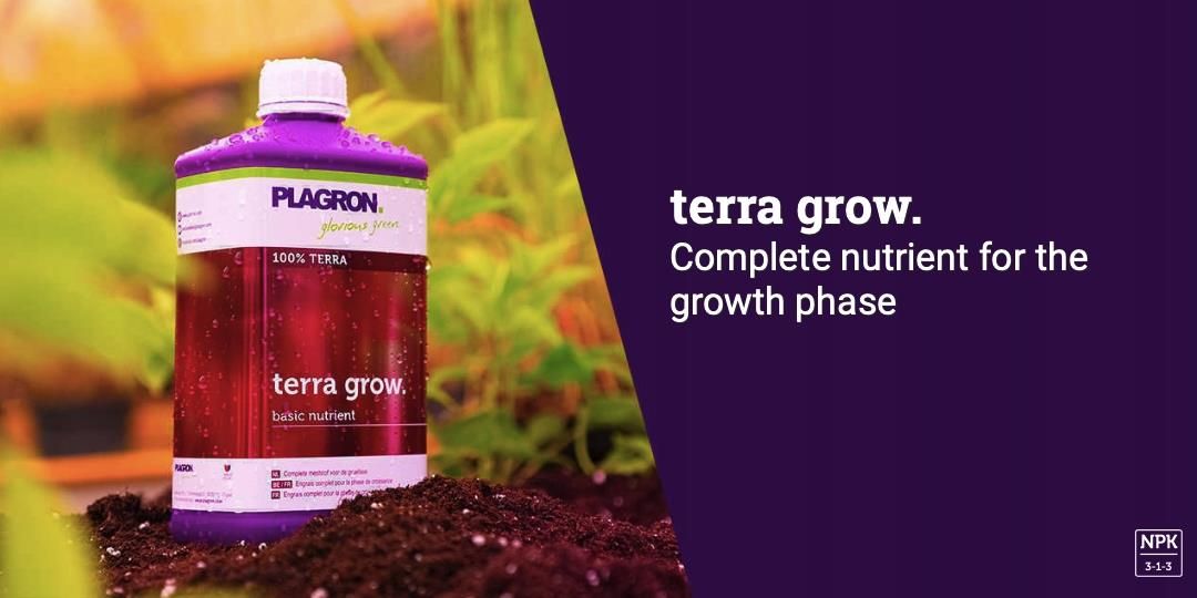 Fertilizzante Terra Grow 5L – Plagron Per Terriccio E Colture, Formula Universale Per Frutti Sani E Maggior Gusto