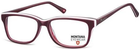 Montana Okulary Oprawki Korekcyjne, Optyczne Nerdy Ma81e Bordowe