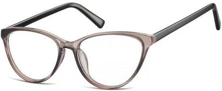Sunoptic Oprawki Korekcyjne Okulary Kocie Oczy Zerówki Cp127d Jasnoszare