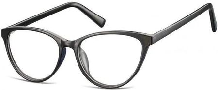 Sunoptic Oprawki Korekcyjne Okulary Kocie Oczy Zerówki Cp127e Czarne