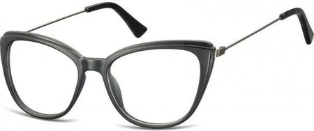 Sunoptic Oprawki Korekcyjne Okulary Kocie Oczy Zerówki Damskie Cp121 Czarne