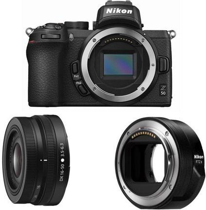 Nikon Z 50 + 16-50mm f/3.5-6.3 VR + FTZ II
