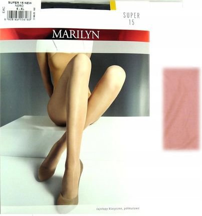 Marilyn Super 15 R4 modne rajstopy beige