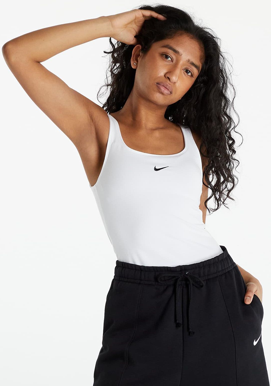 Nike NSW Essential Cami Tank Top White/ Black - Ceny i opinie - Ceneo.pl