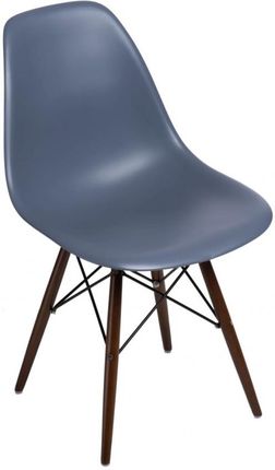 MIA home Krzesło Comet Dark Grey Bukowe/Brązowe Drewno Brązowe