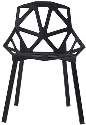 MIA home Krzesło Split Premium Mat Czarny