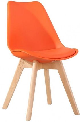 MIA home Krzesło Nord Oak Modesto Pomarańczowy