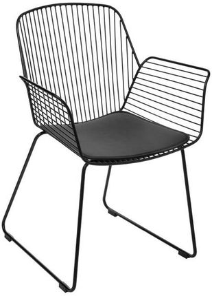 MIA home Krzesło Metalowe Turaw Czarny