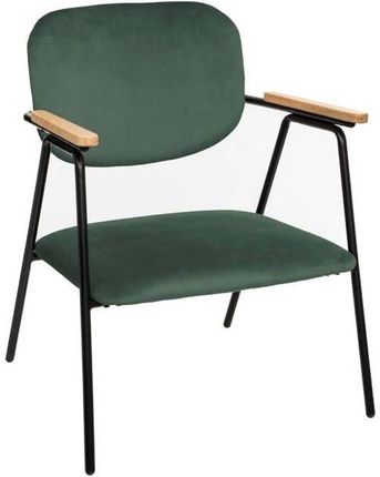 MIA home Krzesło Z Poręczami Tapicerowane Sedia Zielony