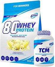 Zdjęcie 6Pak Nutrition Zestaw Whey Protrein 908G + Tcm 120 Tab  - Lubin