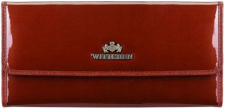 Wittchen czerwony portfel damski lakierowany