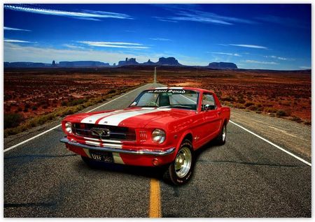 Fototapety 416x290 Czerwony Ford Mustang Usa