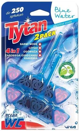Tytan Czterofunkcyjna Zawieszka Barwiąca Wodę Blue Water 2X40G