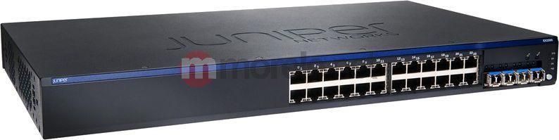 Juniper EX 2200, 24-port 10/100/1000BaseT with 4 SFP uplink ports ...