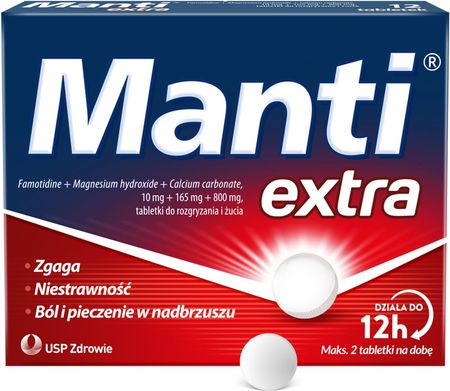 Manti Extra 12 tabletek do rozgryzania i żucia 