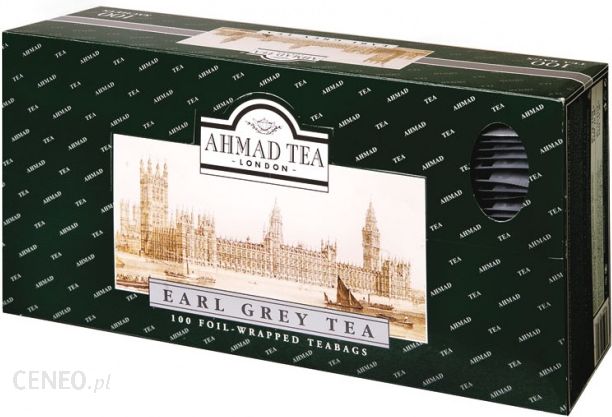  „Ahmad Tea London Earl Grey Tea 100“ arbatžolių maišeliai (aliuminio vokeliuose)