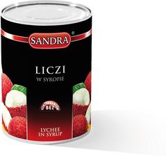 Zdjęcie Sandra Liczi w syropie puszka 580ml - Rabka-Zdrój