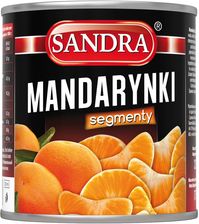 Zdjęcie Sandra Mandarynki w lekkim syropie (całe segmenty) puszka 312ml - Rabka-Zdrój