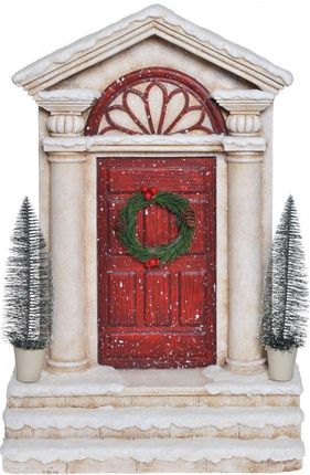 MIA home Dekoracja Drzwi Świąteczne Z Choinkami Beżowy