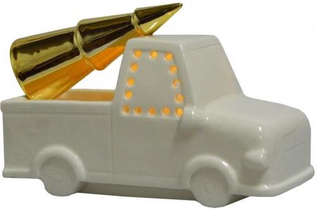 Auto Ceramiczne Led Ze Złotą Choinką Wzór 2