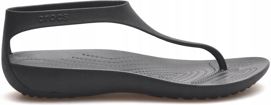 Sandały Japonki Crocs 205468 Serena Flip Czarne - Ceny i
