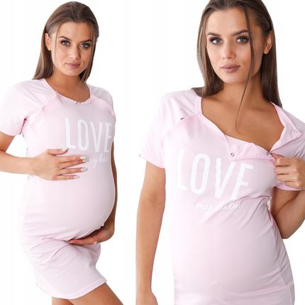 Koszula Ciążowa Do Karmienia Rozpinana Bawełna XXL