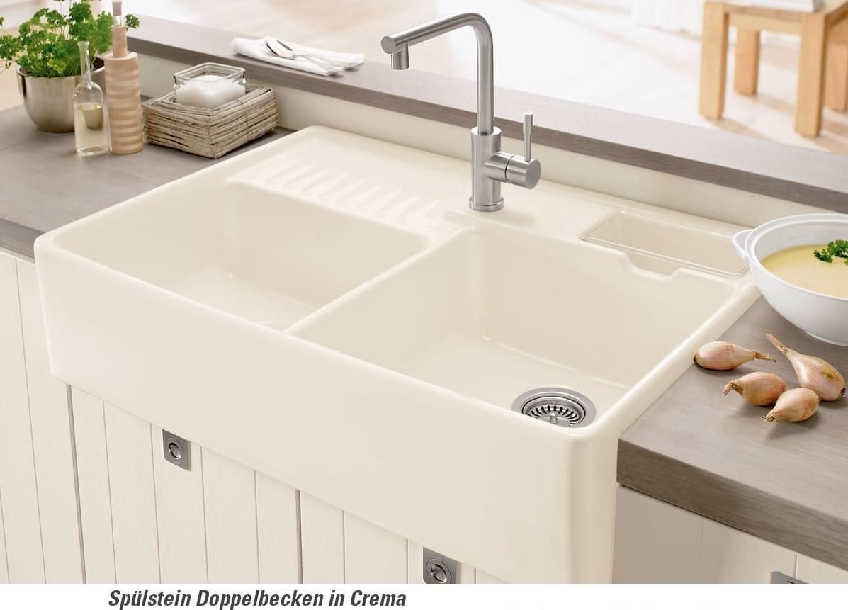 Zlewozmywak Villeroy&Boch Sink Unit crema (błyszczący) 632391KR