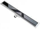 Hydroland Sleek odpływ liniowy czarne szkło 70 cm SL.0700CZ