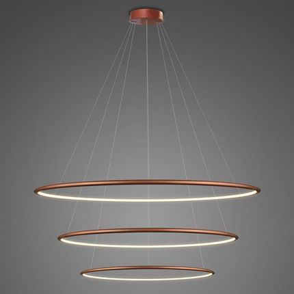 Altavola Design Lampa wisząca Ledowe Okręgi No.3 Φ100 cm in 3k miedziana