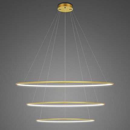 Altavola Design Lampa wisząca Ledowe Okręgi No.3 Φ100 cm in 4k złota