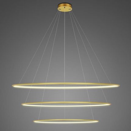 Altavola Design Lampa wisząca Ledowe Okręgi No.3 Φ120 cm in 3k złota ściemnialna