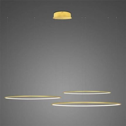 Altavola Design Lampa wisząca Ledowe Okręgi No.3 Φ120 cm in 4k złota ściemnialna