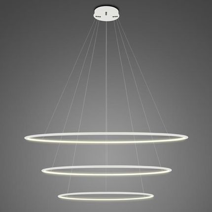 Altavola Design Lampa wisząca Ledowe Okręgi No.3 Φ100 cm in 3k biała ściemnialna