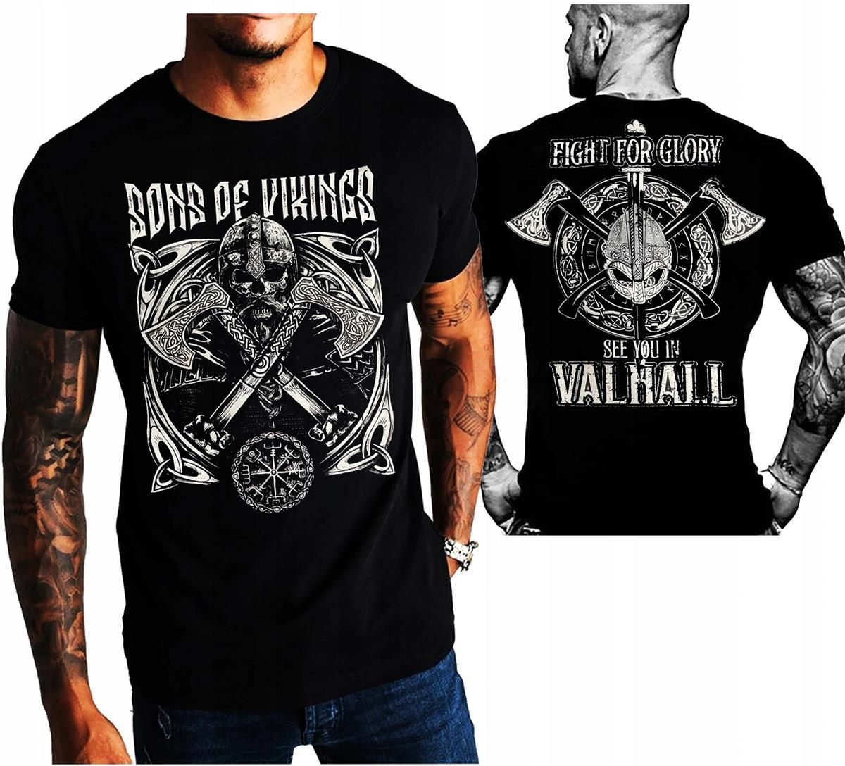 À Bientôt Dans Valhalla Le T-Shirt Vikings Norse Odin Pour Hommes 100 - Foto 5
