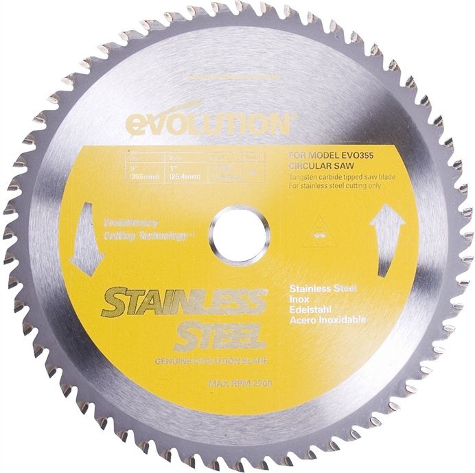 Tarcza tnąca Evolution Power Tools Tarcza spiekana do stali nierdzewnej ...