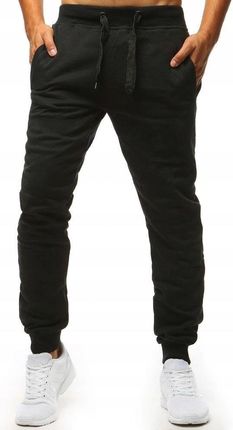 Spodnie Dresowe Joggery Czarne ux1293 - XXL