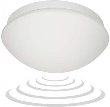 Orno MARIN, plafon oświetleniowy z mikrofalowym czujnikiem ruchu, 60W, E27, IP20, szkło matowe AD-PL-303WE27SMM (ADPL303WE27SMM)