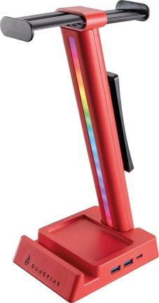 Surefire Stojak na słuchawki do gier Vinson N2 Dual Balance z RGB - wielofunkcyjny (48848)