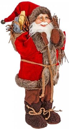 Figurka Święty Mikołaj Z Prezentami 30 Cm