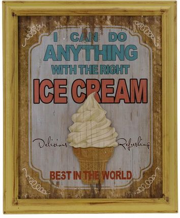 MIA home Dekoracja Ścienna Ice Cream