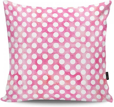 MIA home Poduszka Dekoracyjna Polka Dots Pink