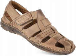 Zdjęcie Sandały Męskie Skórzane 467 Brąz 42 - Siedlce