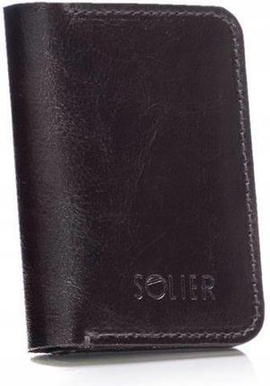 Skórzany portfel męski etui na karty Solier SW16