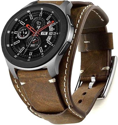 Dundee Band skórzany pasek do Samsung Galaxy Watch Gear S3/46mm (22mm) (Brown)