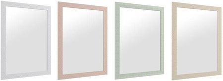Dkd Home Decor Lustro Ścienne Szkło Różowy Zielony Polistyrenu (60 X 2 86 Cm) (4 Pcs)385100