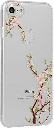 Telone Floral Etui Silikon do Huawei Y6 2018 Cherr