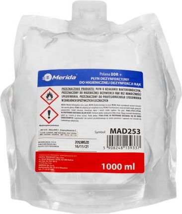 Merida Polana DDR+ płyn do dezynfekcji rąk - 1000 ml wkład