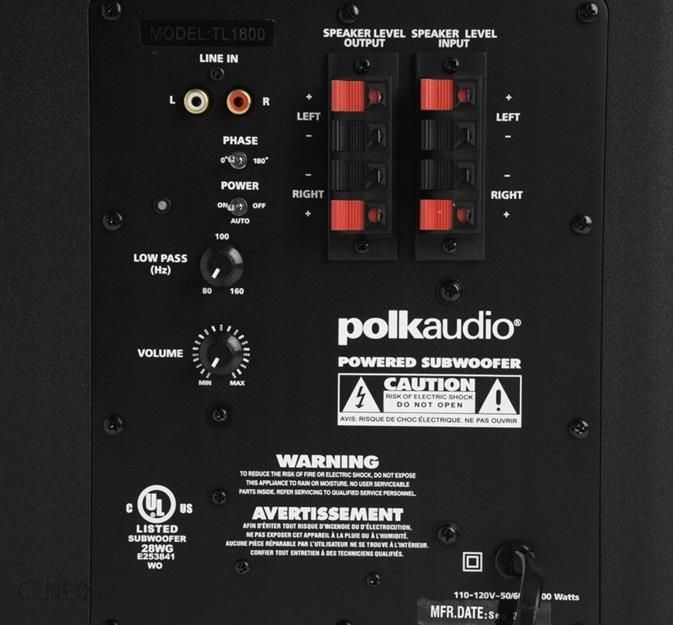 Polk Audio TL1600 5.1 czarny